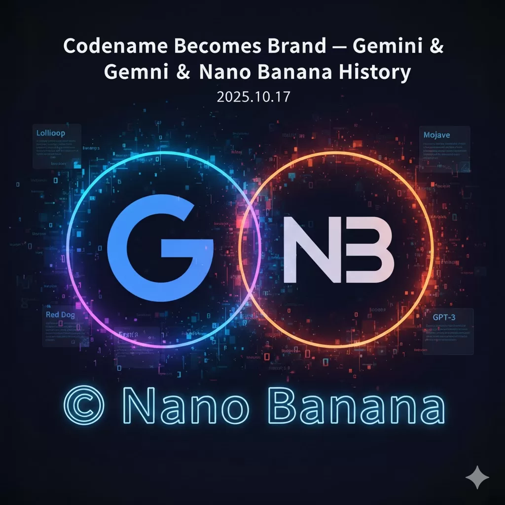 コードネームがブランドを超えるとき ─ Gemini と Nano Banana の命名史