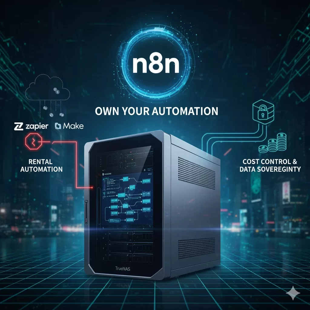 ZapierでもMakeでもない ―“借りる自動化”から“持てる自動化”へ。TrueNAS × n8n という新しい選択肢