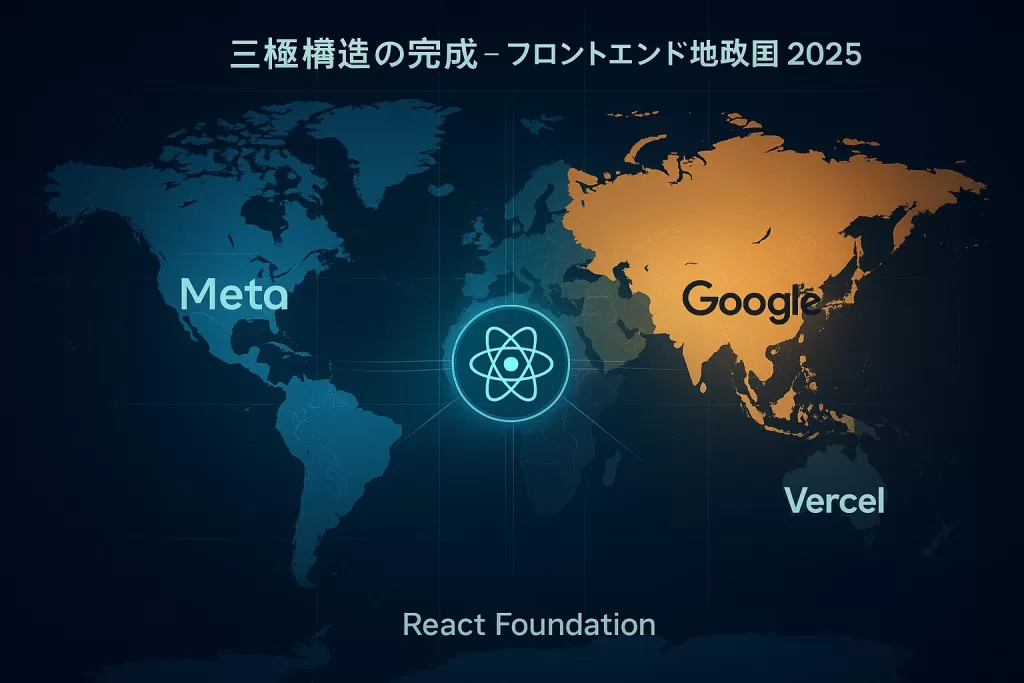 三極構造の完成 ─ フロントエンド地政図2025