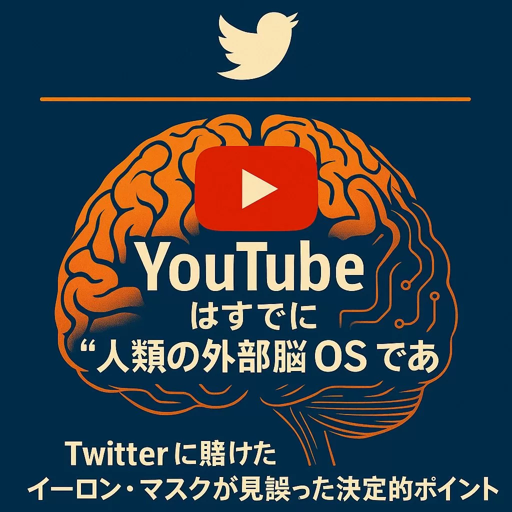 YouTube はすでに “人類の外部脳 OS” である— Twitter に賭けたイーロン・マスクが見誤った決定的ポイント