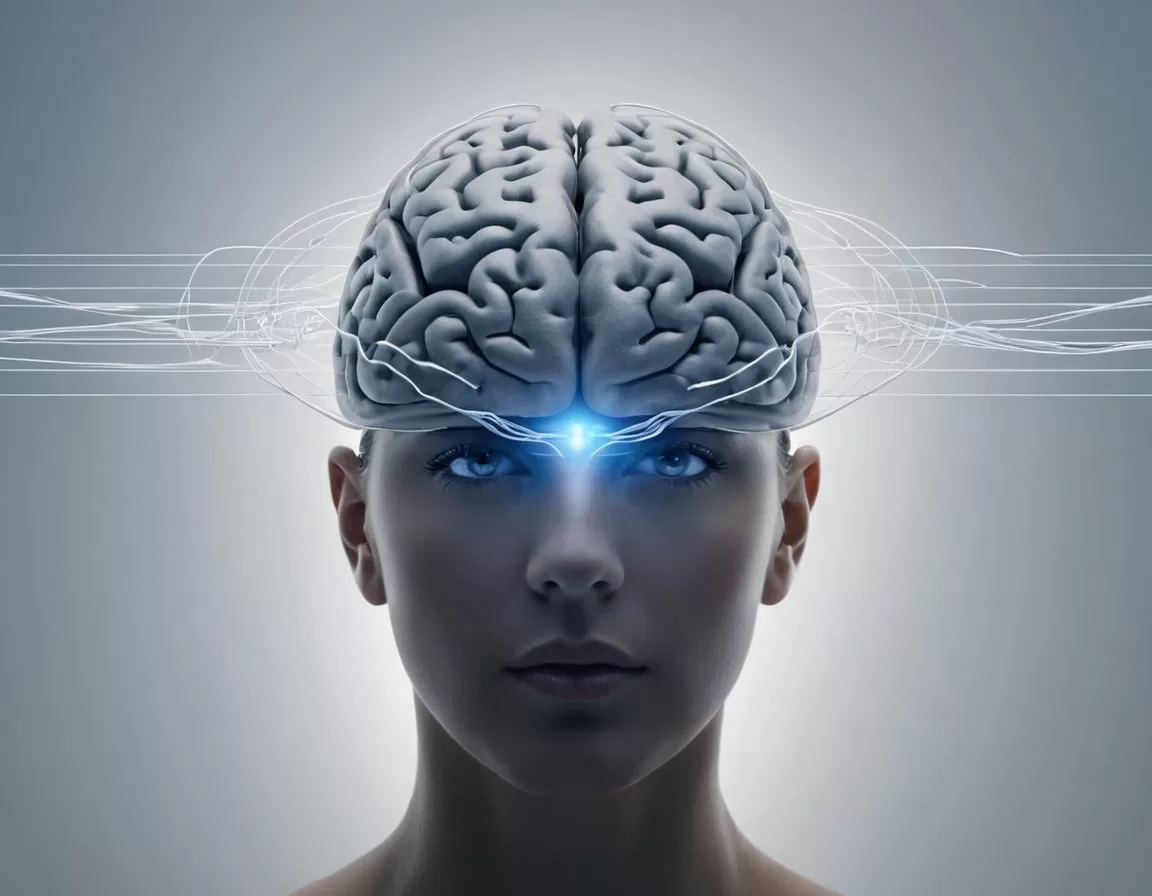 AIが人間の思考に広告を差し込む概念イメージ