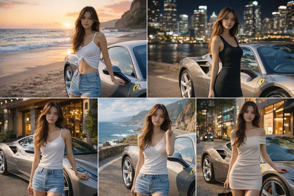 GPT Imagesで様々なシチュエーションでのロケ撮影