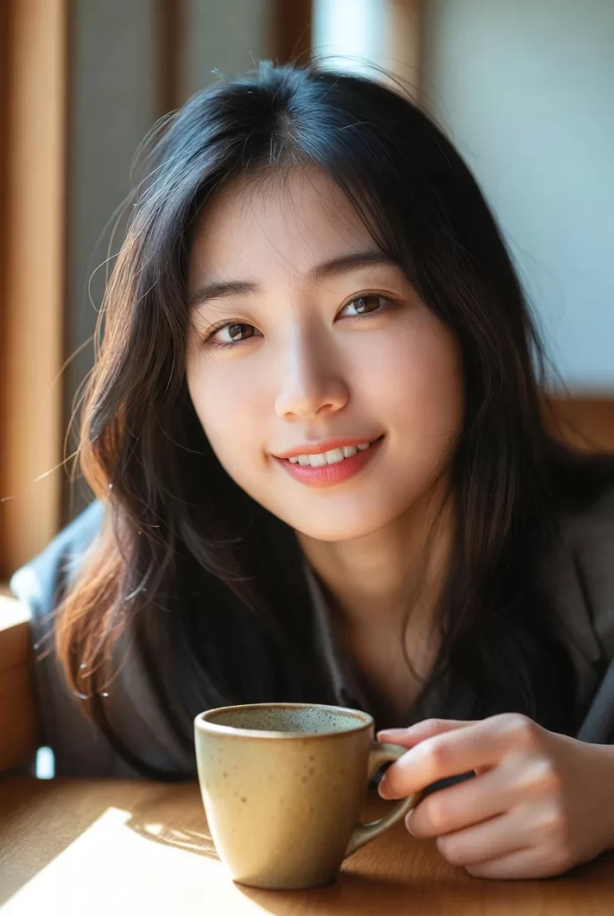 Grok Imagineによるカフェシーン生成結果